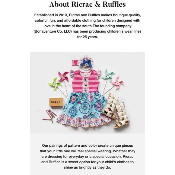 Ricrac & Ruffles Boutique Bluebirds Of Happiness Bubble Size 18 Months 18m - Picture 3 of 4